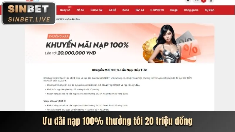 Khuyến mãi chào mừng thành viên mới saowin